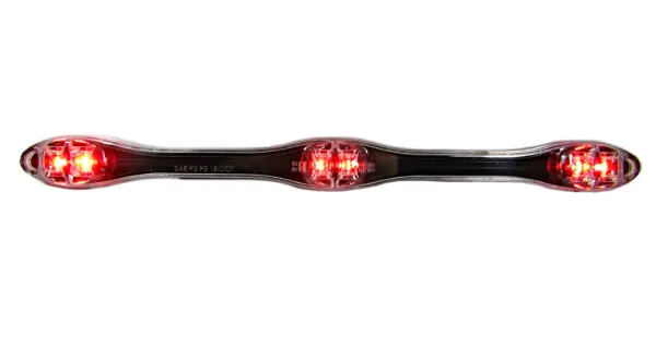 Dragon Eye LED ID Bar – Clear Lens, 6 Red LEDs, Surface Mount, 1-Wire