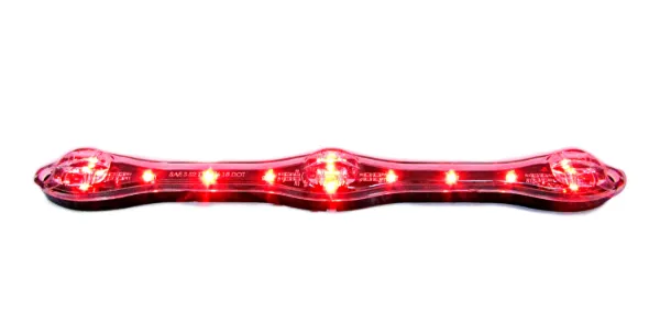 Dragon Eyes™ Red LED Stop, Turn & Tail Light – Clear Lens, Surface Mount