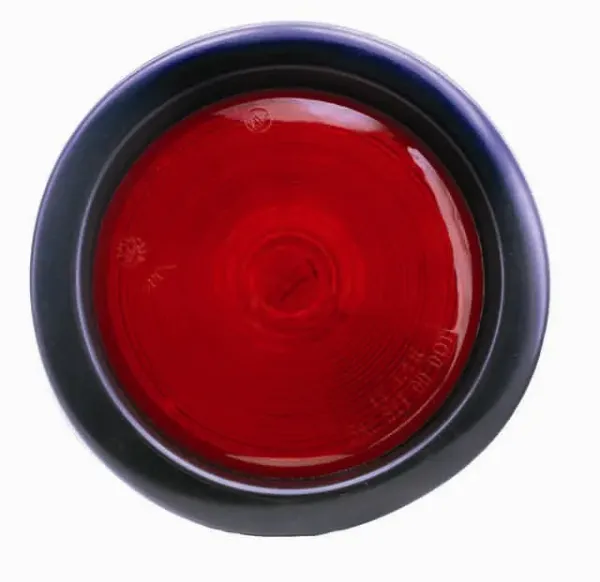 4" Round Red Incandescent Stop, Turn & Tail Light – Includes Grommet & Pigtail
