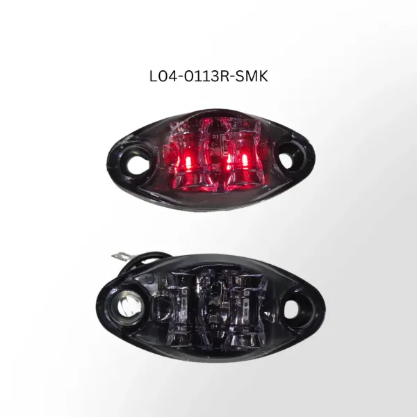 Dragon Eyes™ Red LED Marker & Clearance Light – Smoked Lens, 2-Wire