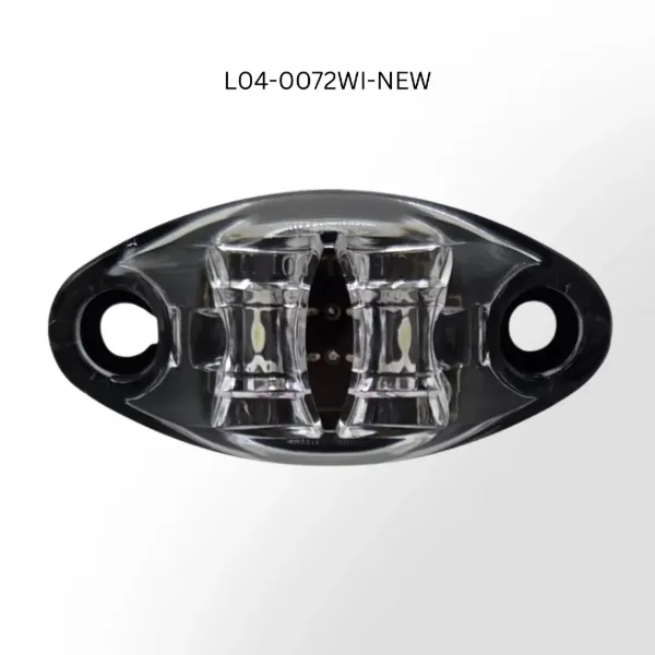 Dragon Eyes™ 7.5mm White LED Auxiliary Light – 2 Diodes, Clear Lens, 2-Wire